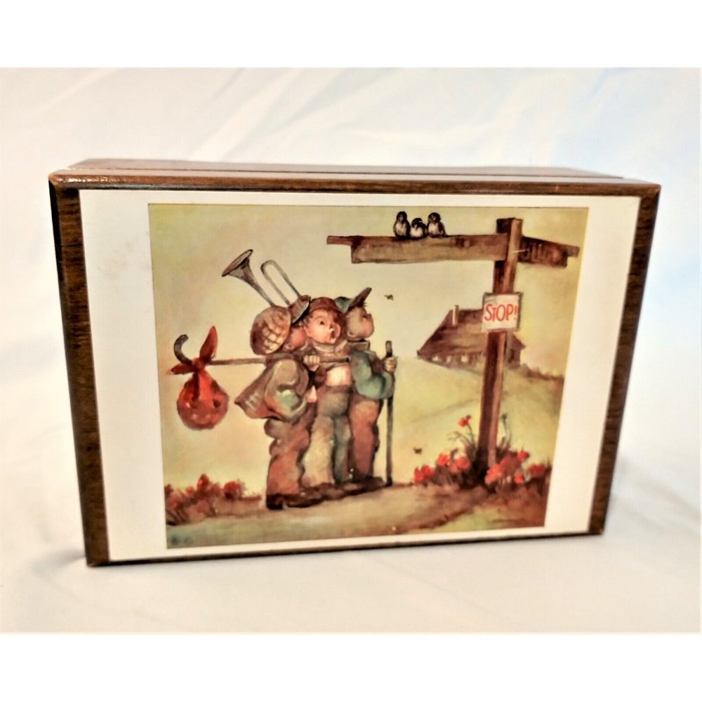 Wood Jewelry/Trinket Music Box Reuge Switzerland -